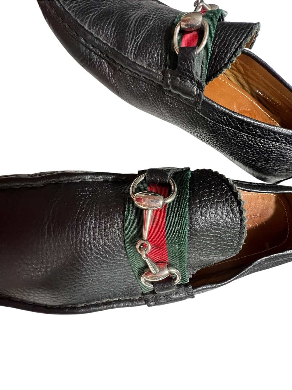 Men's Black Leather Gucci Slip-On Loafers - Picture 11 of 12
